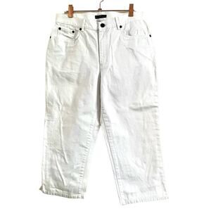 Vintage Ralph Lauren White Capri Jeans Pants Size 8